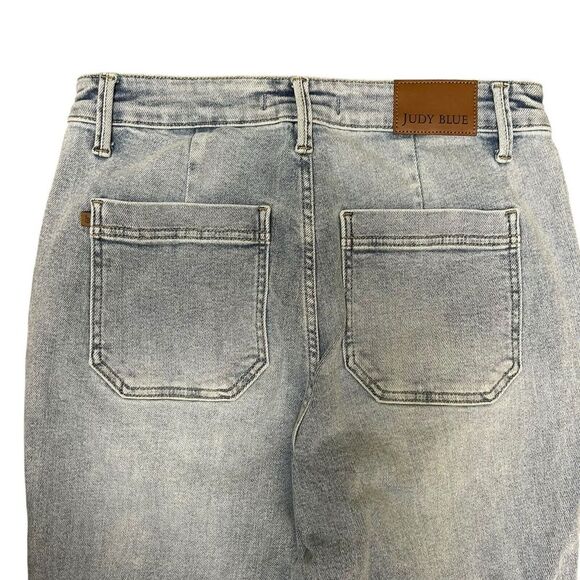 Judy Blue SATURDAY MORNING HIGH RISE JOGGER BOYFRIEND Blue JEANS 9/29 31x31 - Picture 7 of 13